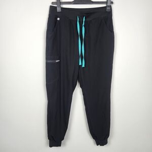 Figs women's Black FREEx™ Lined Zamora jogger scrubs Size Medium